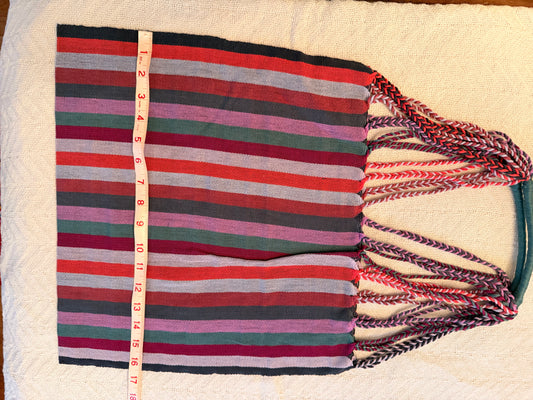 Handwoven Tote Bag – Authentic Mexican Waist Loom Artisan Accessory