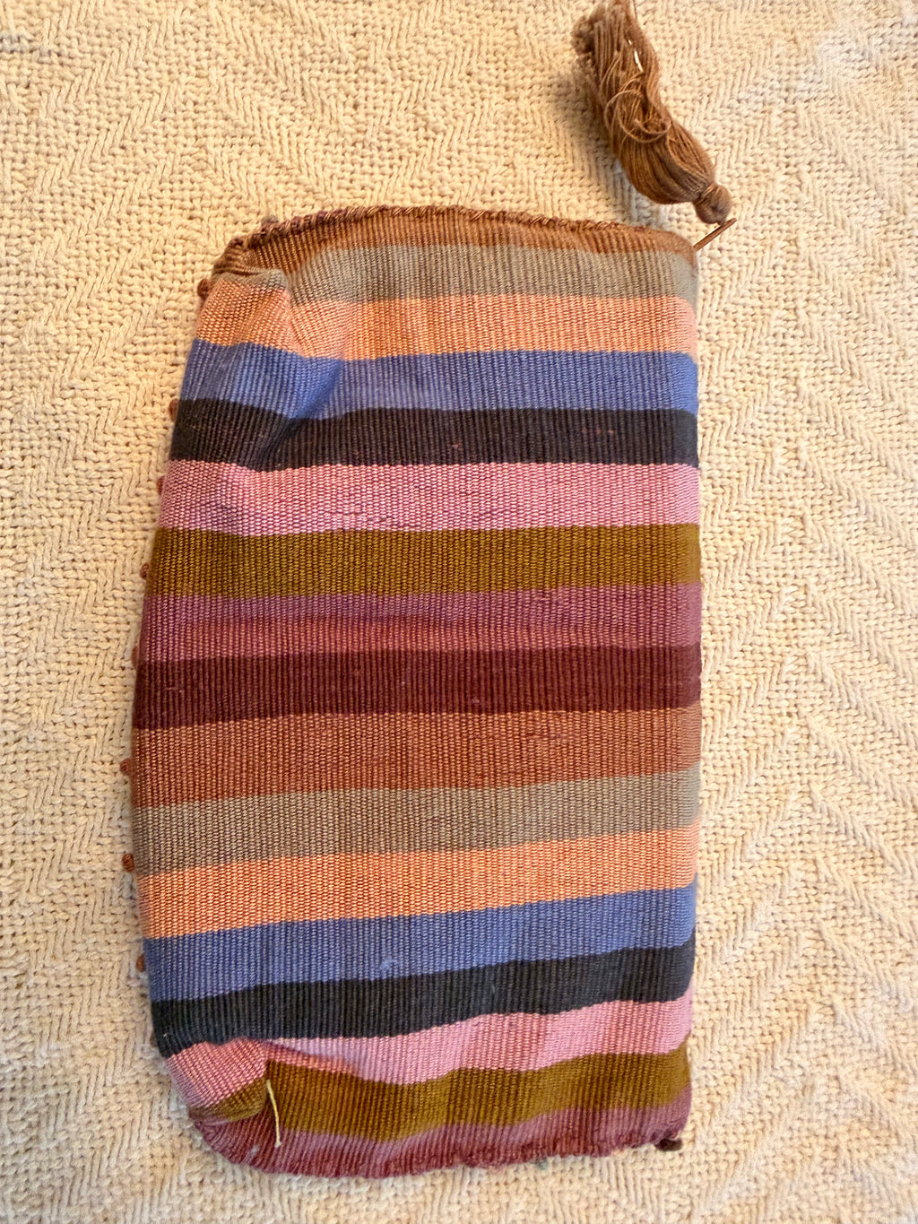 Handwoven Makeup Bag  – Authentic Mexican Waist Loom Artisan Accessory