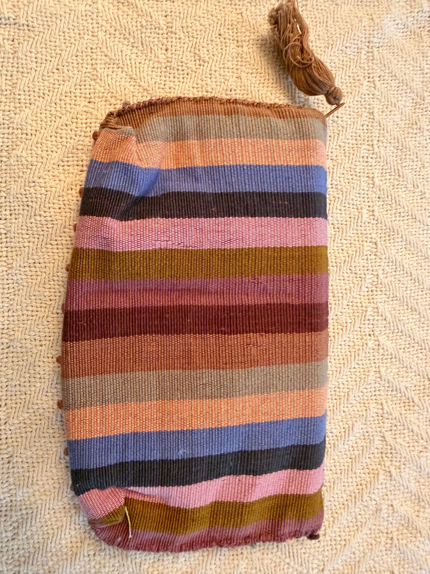 Handwoven Makeup Bag  – Authentic Mexican Waist Loom Artisan Accessory