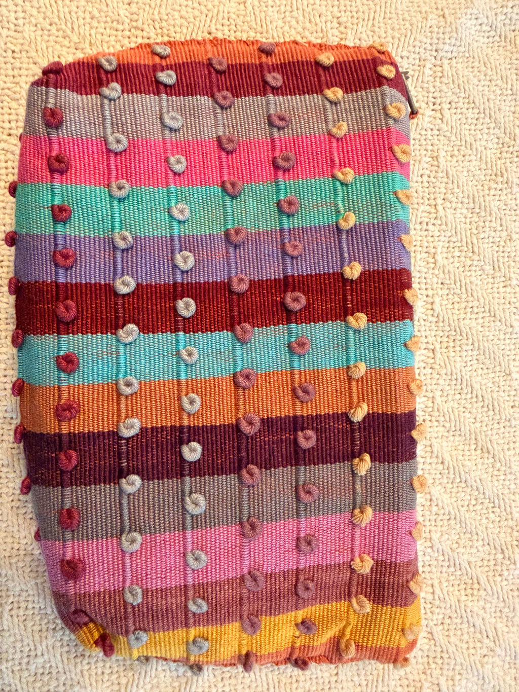 Handwoven Makeup Bag  – Authentic Mexican Waist Loom Artisan Accessory