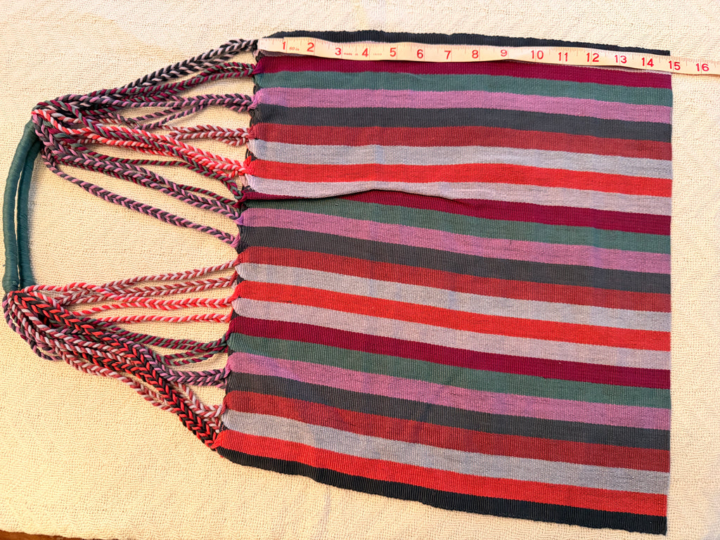 Handwoven Tote Bag – Authentic Mexican Waist Loom Artisan Accessory