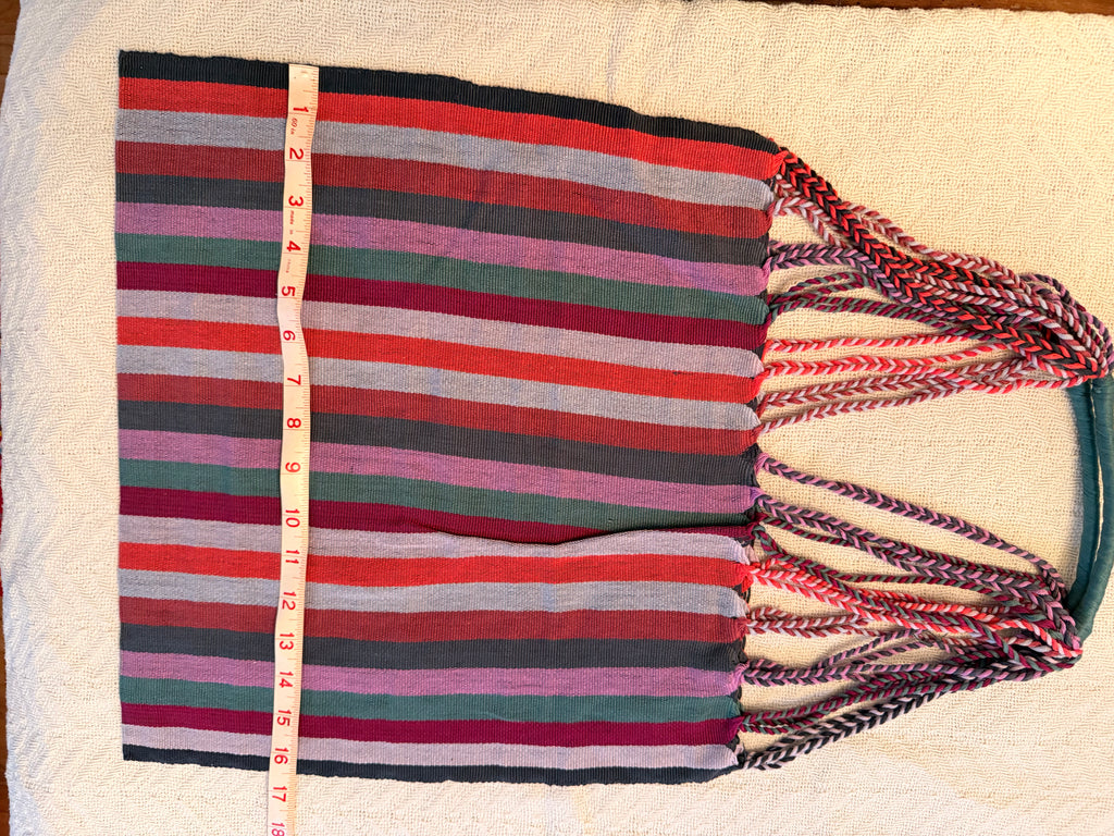 Handwoven Tote Bag – Authentic Mexican Waist Loom Artisan Accessory