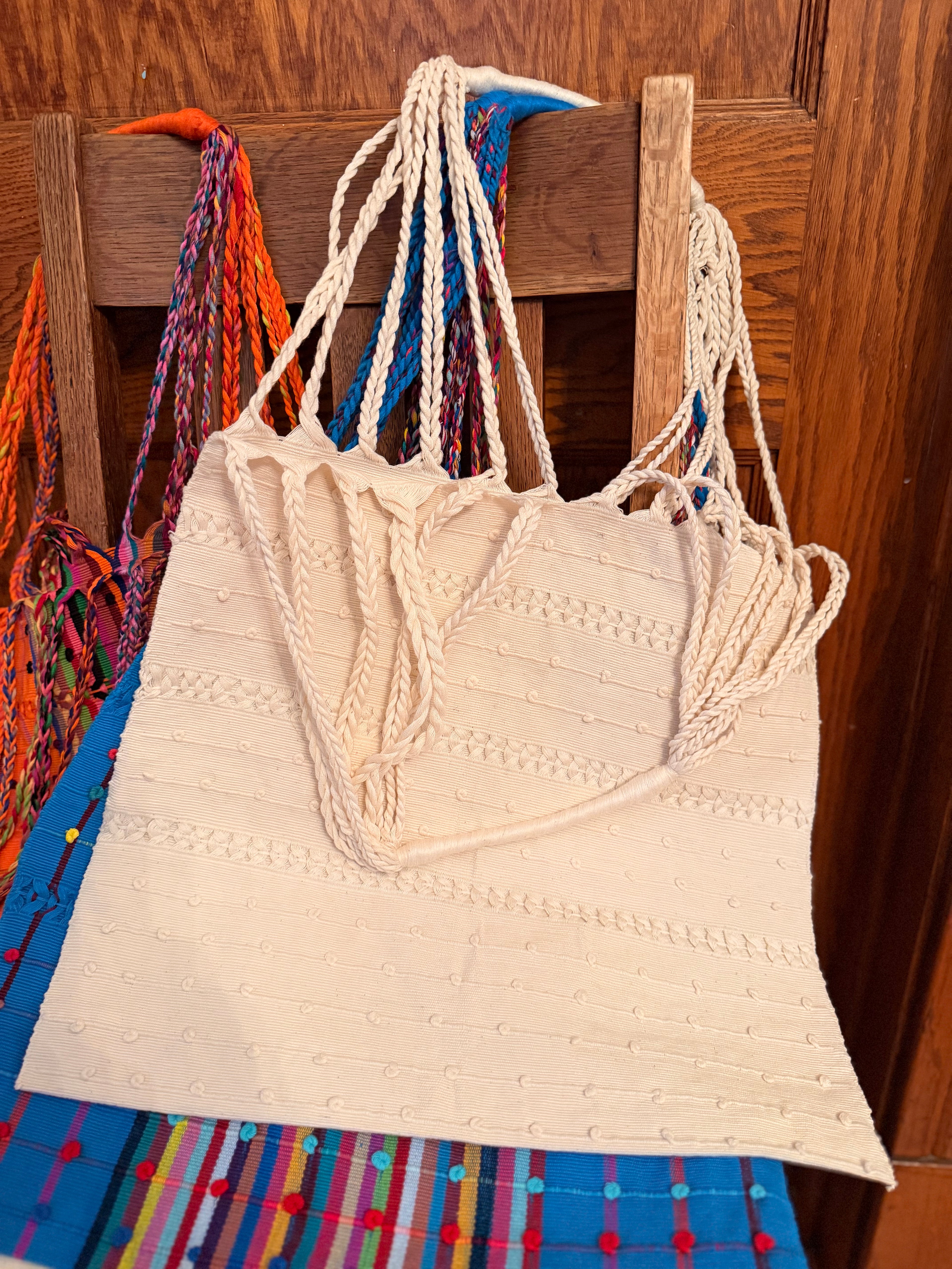 Handwoven Tote Bag – Authentic Mexican Waist Loom Artisan Accessory