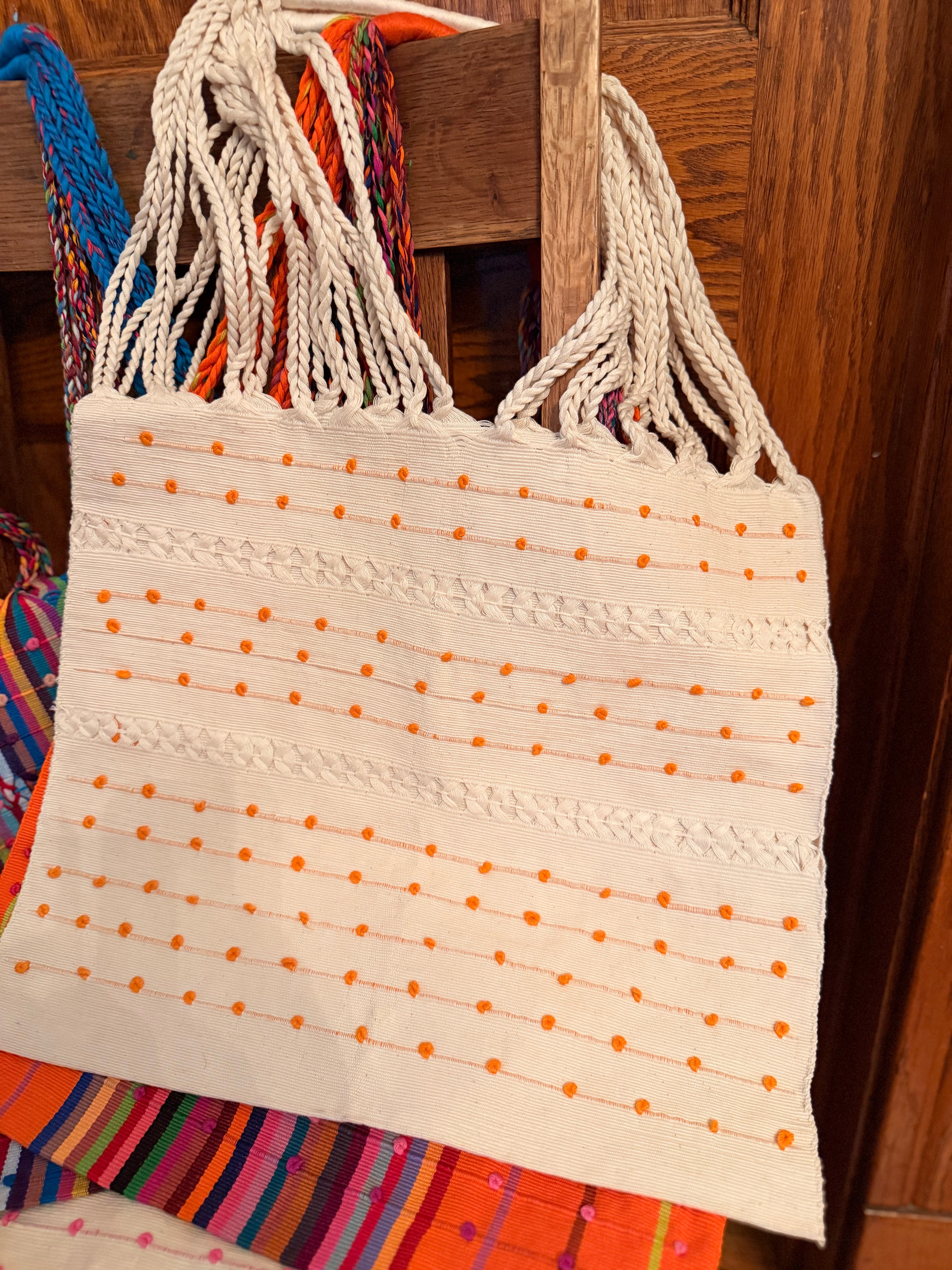Handwoven Tote Bag – Authentic Mexican Waist Loom Artisan Accessory