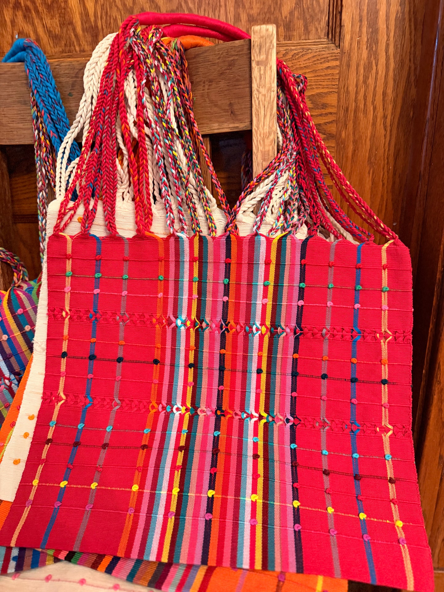 Handwoven Tote Bag – Authentic Mexican Waist Loom Artisan Accessory